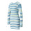 (M, Blue) Robe femme, manches rayée, mi-longue 6