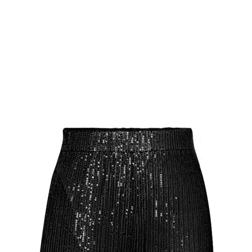 (L, Black) Calça feminina de e elástica. 1