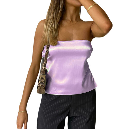 (S, Purple) Débardeur bustier sans E-girl Y2K 1