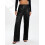 (L, Black) Calça feminina de e elástica. 5