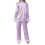 (L, Purple) Conjunto de pijama e calça. 7