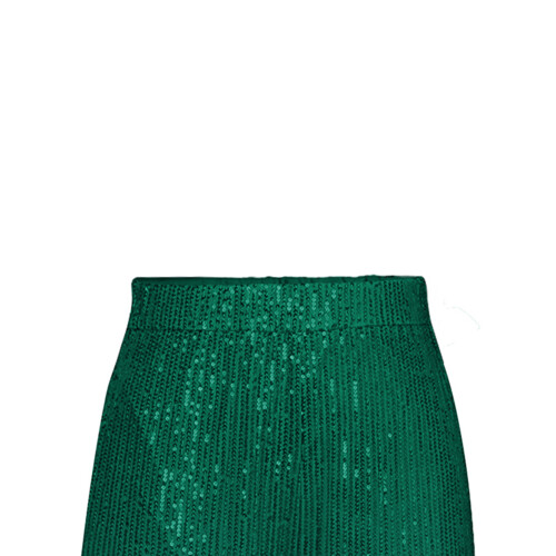 (M, Green) Calça feminina de e elástica. 1