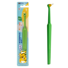 TePe Interspace, Soft, 1pc Brush, 12pcs Heads, Precision Interspace Cleaning for Hard-to-Reach Areas Like furcations, implants and