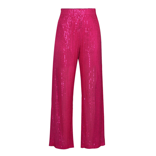 (S, Rose Red) Calça feminina de e elástica.