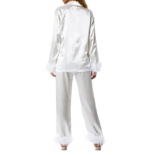 (L, White) Conjunto de pijama e calça. 1