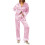 (XL, Pink) Conjunto de pijama e calça. 5