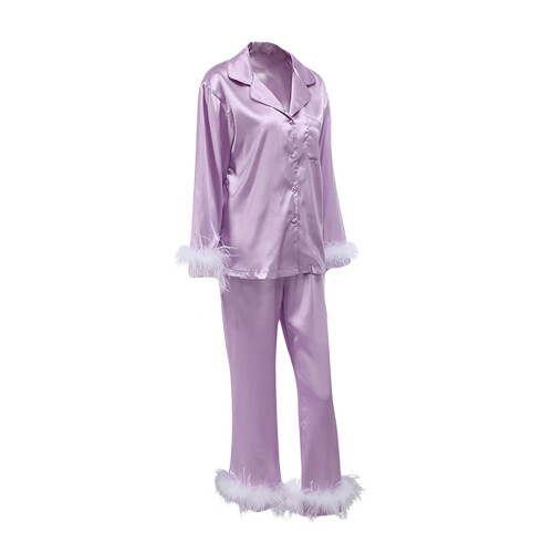 (XL, Purple) Conjunto de pijama e calça. 1