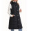 (XL, Black) Chaleco mujer capucha e invierno. 7