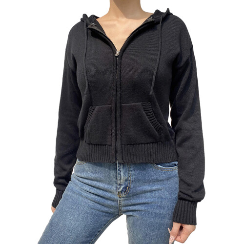 (S, Black) Γυναικείο φούτερ με μακριά μανίκια
