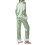 (XL, Green) Conjunto de pijama e calça. 7