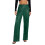 (M, Green) Calça feminina de e elástica. 10