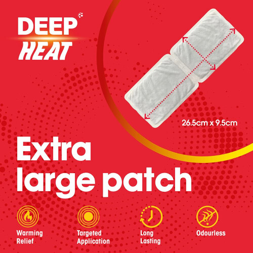 Deep Heat, Well Large Patch for Back Pain Pads, 2 count 1