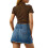 (M, Brownish Yellow) Γυναικείο καλοκαιρινό casual κοντά μανίκια 6