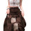 (S, Brown) Jupe longue patchwork adulte (marron) 4
