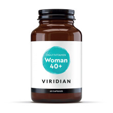 Viridian - Woman 40+ Multivitamin - 60 Veg Capsules | for Women Over 40 | Balanced B Vitamins & Phytonutrients for Energy & Well-B