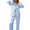 (S, Lake blue) Conjunto de pijama e calça. 2