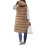 (XL, Khaki) Chaleco mujer capucha e invierno. 3