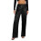 (L, Black) Calça feminina de e elástica. 3