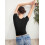 T-shirt da donna a maniche corte con scollo quadrato, foderata, basic, vestibilità slim. 6