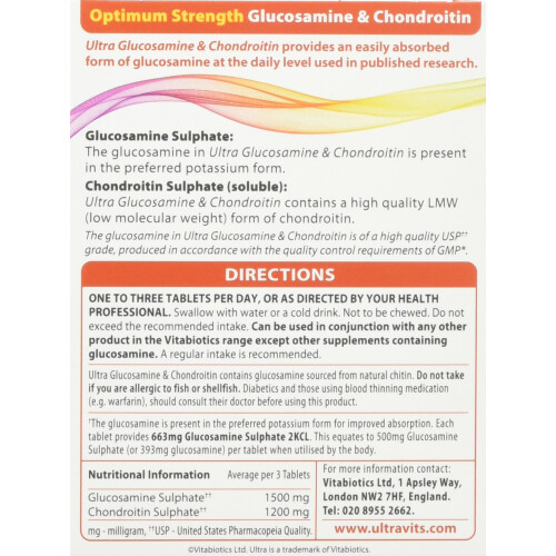 Glucosamine and Chondroitin Tablets, by Vitabiotics 2