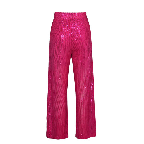 (S, Rose Red) Calça feminina de e elástica. 2