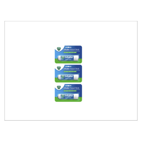 Vicks 3 x Vicks Inhaler Nasal Stick 0.5ml
