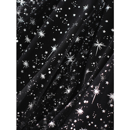 (One Size, Black) Jupe longue en de soirée 2