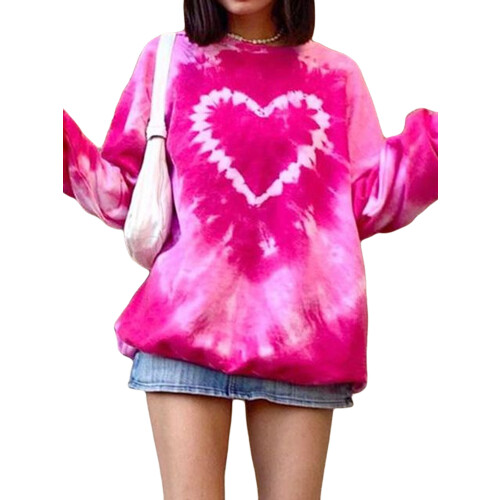 (M, Pink) Bluze damă cu guler rotund
