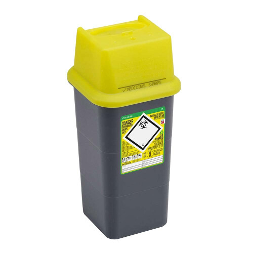 SHARPSAFE 7 LITRE CONTAMINATED SHARPS BIN FOR CLINICAL WASTE 2