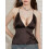 (S, Brown) Dámský sexy top na zádech. 6
