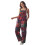 (XXXXXL, Red) Γυναικεία καλοκαιρινή φόρμα, τσέπες, κόκκινο/μπλε 2