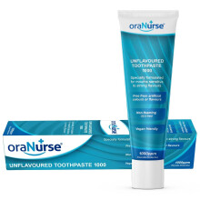 Oranurse Unflavoured Toothpaste for Kids and Adults - Non Flavoured with 1000ppm Fluoride for Sensitive Mouths | Non Foaming SLS F