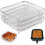 Accessoireset met drie stapelbare roosters voor de airfryer 1