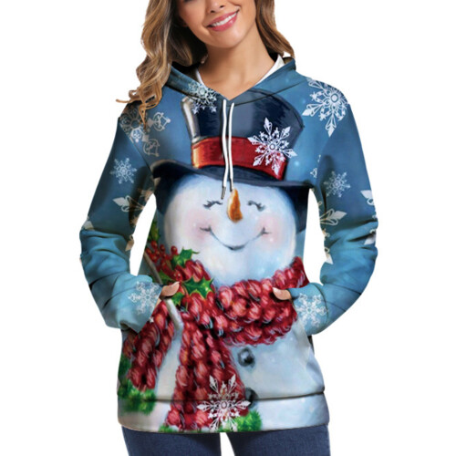 (M, Blue) Chemise de Noël, avec poches 1