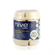 Hive Of Beauty Sensitive Hot Film Brazilian Depilatory Wax Discs – Low Temperature Stripless Hard Wax for Sensitive Skin – Ideal f