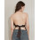 (S, Brown) Dámský sexy top na zádech. 9