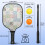 Σετ κουπιά Pickleball με λουλούδια από fiberglass, 2 τεμάχια με τσάντα και 3
