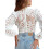 (S, White) Chemisier blanc femme au dos. 8