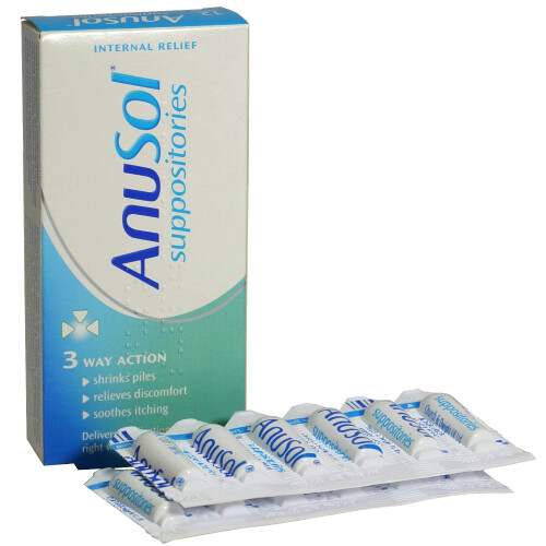 2 x Anusol Suppositories 24 (3 Way action)