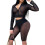 (XL, Black) Γυναικείο σετ ρούχων Bodycon, καλοκαίρι 1