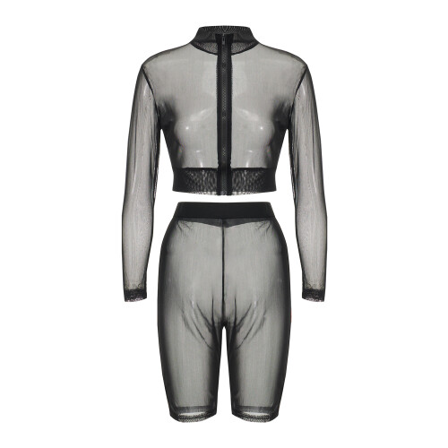 (XL, Black) Γυναικείο σετ ρούχων Bodycon, καλοκαίρι 2