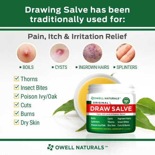 Amish Origins Draw Salve Ointment, 2 Ounce 1