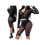 (2XL, Black) Γυναικείο σετ ρούχων Bodycon, καλοκαίρι 2