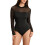 (XL, Black) Body sexy pour maille transparente 4
