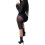 (XL, Black) Γυναικείο σετ ρούχων Bodycon, καλοκαίρι 2