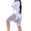 (2XL, White) Γυναικείο σετ ρούχων Bodycon, καλοκαίρι 3