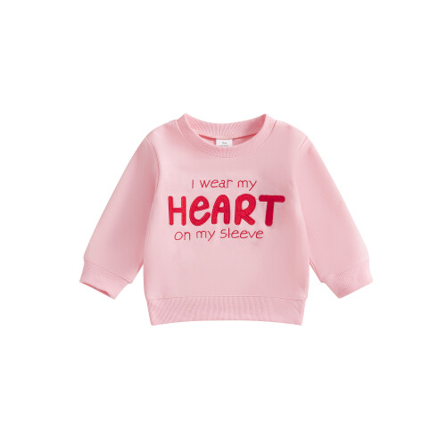 (0-6 Months, Pink) Sudaderas de otoño San Valentín.