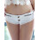 (S, White) Short en jean la plage. 2