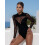 (L, Black) Body sexy pour maille transparente 11