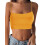 (S, Yellow) Débardeur sexy pour tendance été. 1